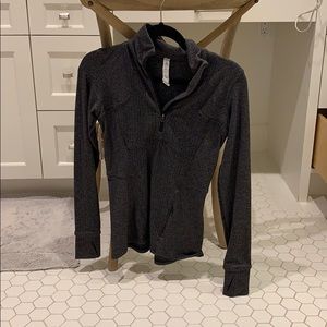 lululemon herringbone half zip athletic jacket